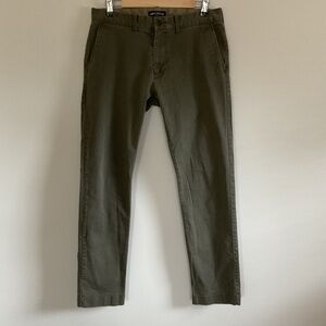 J.CREW Pants Men 32x30 Slim Fit Chinos Flex Cotton Stretch Sage Green H3167